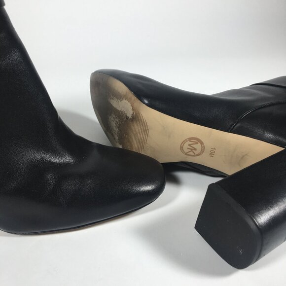 Michael Kors Gloria Leather Ankle Boots - Picture 11 of 11